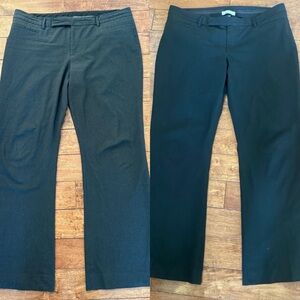 GAP Modern Boot Dress Pants, black & pin stripe, size 16